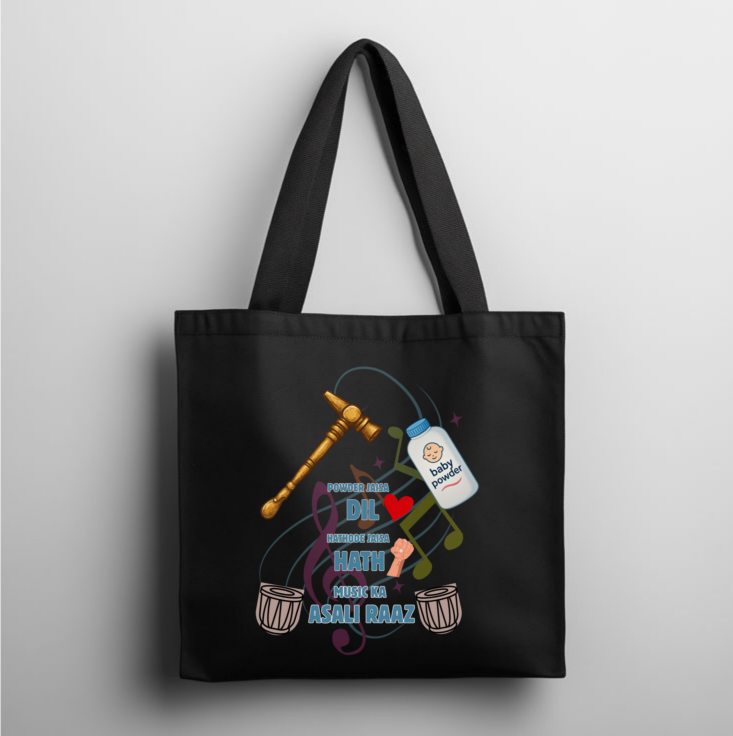 Powder Jaisa Dil, Hathoda Jaisa Hath (Tote Bag)