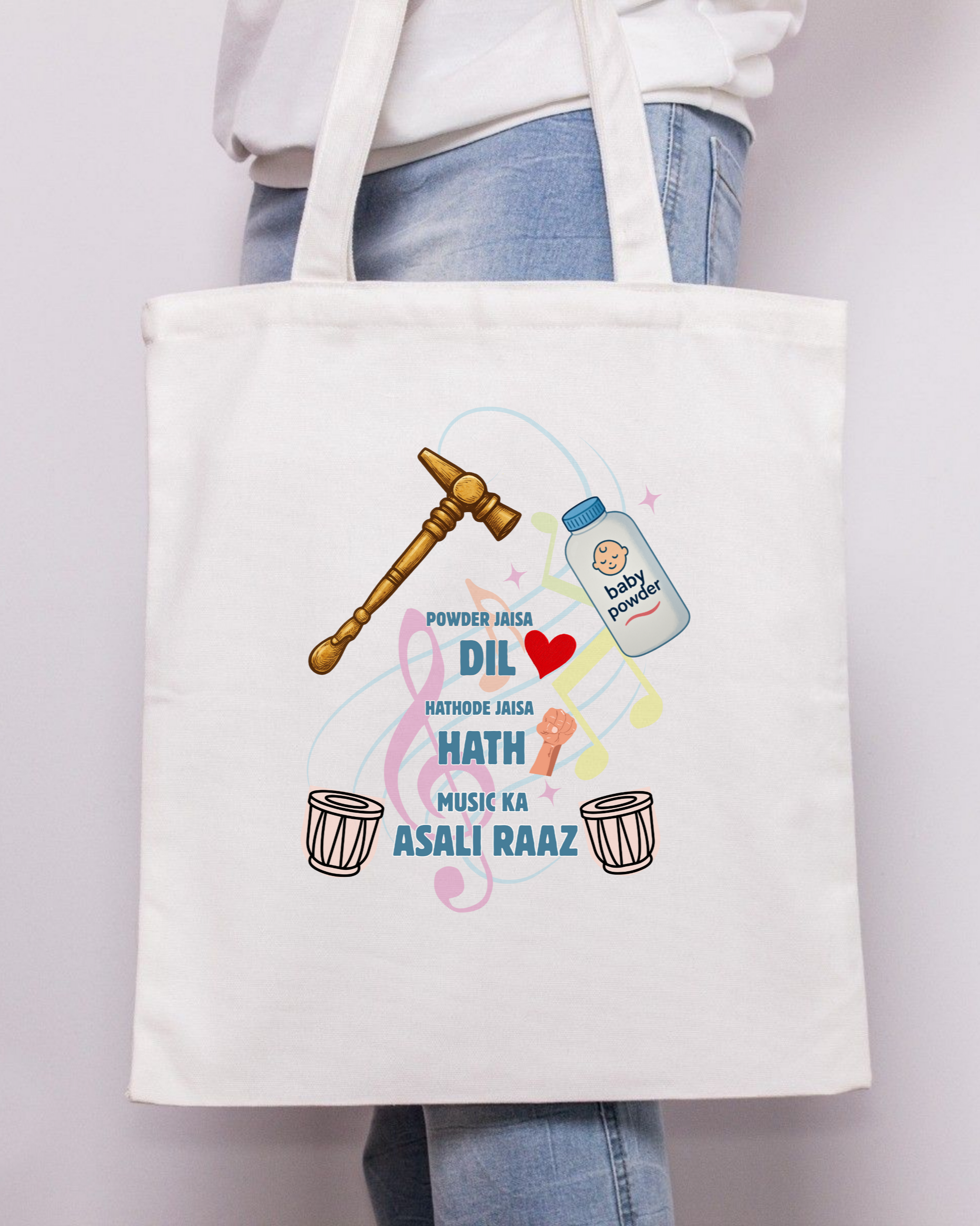 Powder Jaisa Dil, Hathoda Jaisa Hath (Tote Bag)