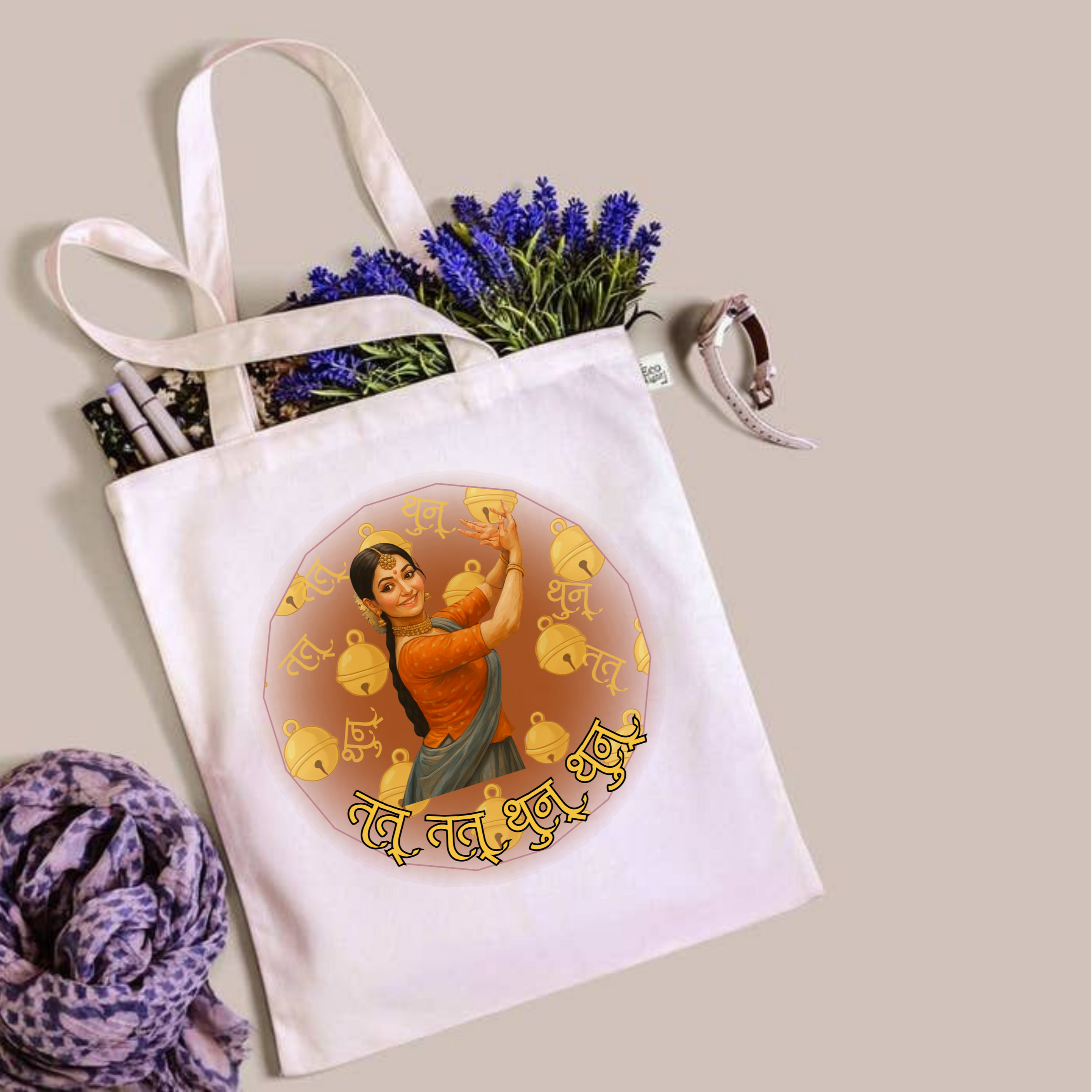 Kathak Glow (Tote Bag)